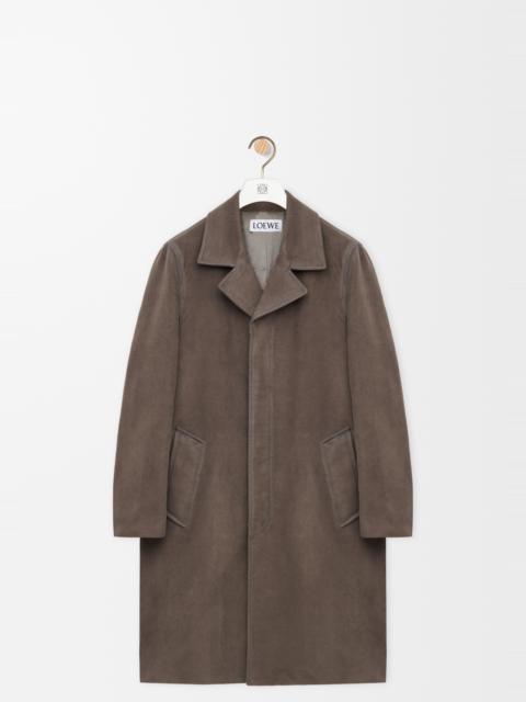 Coat in cotton blend