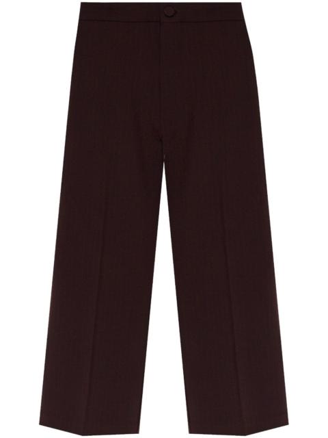 Founded suiting trousers