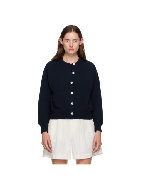 Navy Ada Crewneck Cardigan