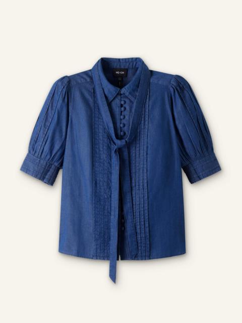 Pintuck Blouse + Tie