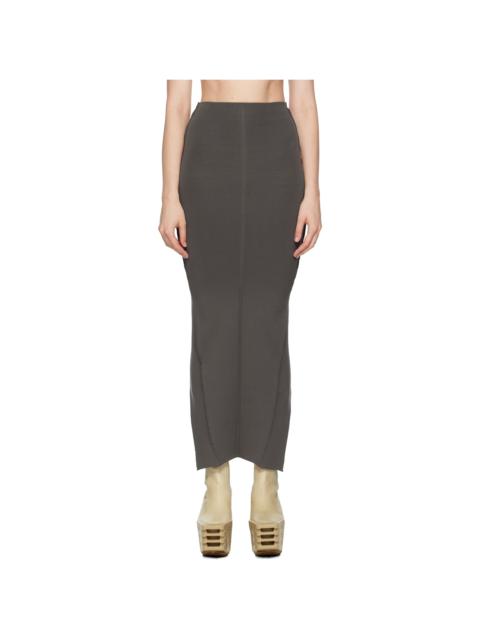 Gray Concordians Pillar Maxi Skirt