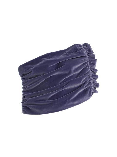 Exclusive Cotton Velvet Shawl purple