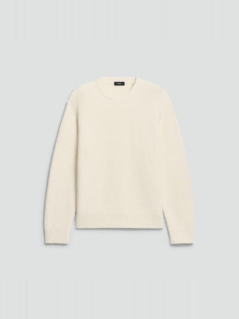 Crewneck Sweater in Cotton Silk Slub