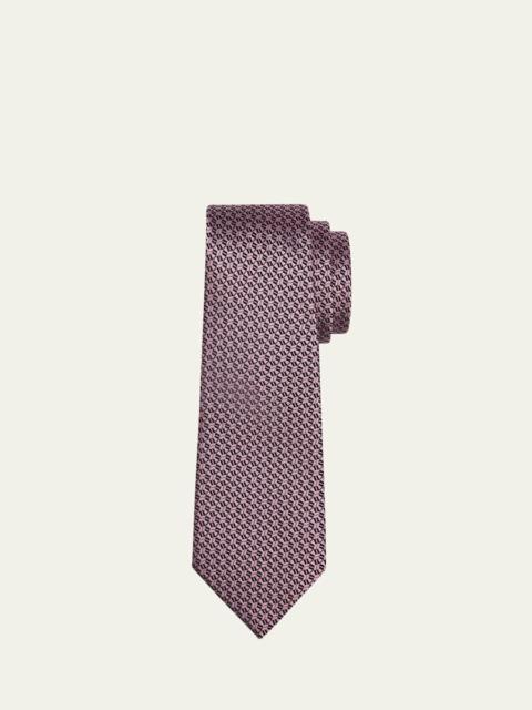 Men's Geometric Silk Jacquard Tie