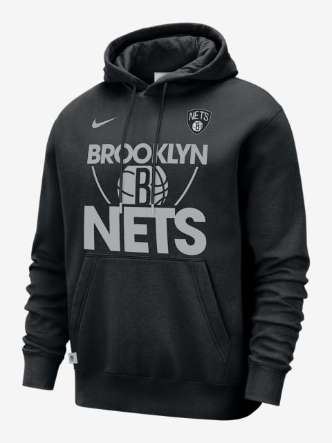 Brooklyn Nets Club Courtside Men's Nike NBA Pullover Hoodie