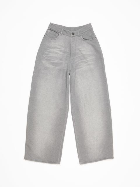 Loose fit trousers - Grey Melange