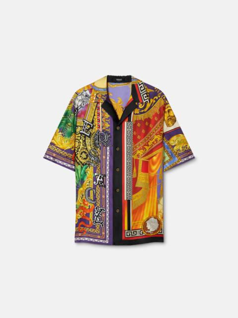Printed Silk Twill Regular Shirt