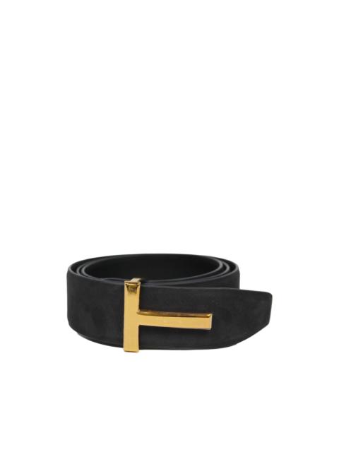 T-buckle leather belt