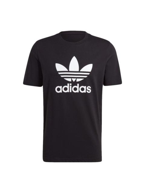 adidas originals Adicolor Classics Trefoil Tee 'Black White' IM4410