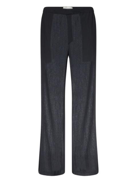 elasticated-waist trousers
