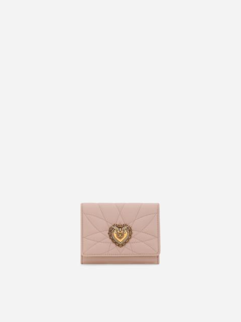 Small Devotion wallet in quilted nappa leather