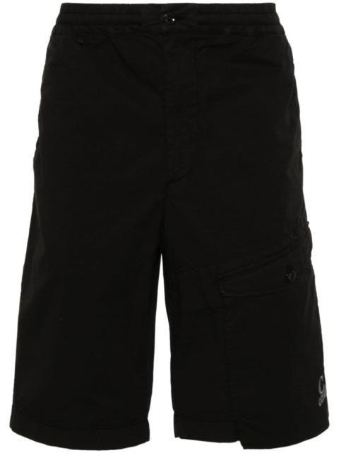 logo-embroidered cargo shorts