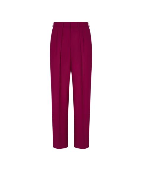 HIGH TWIST TWILL DOUBLE PLEAT PANT