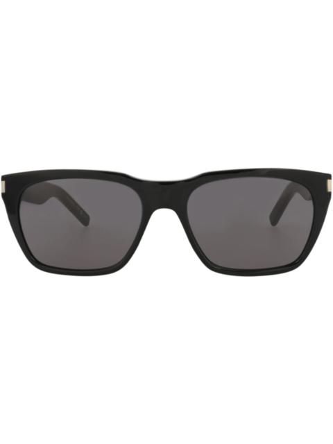 Saint Laurent Square-Frame Recycled Acetate Sunglasses Black/Black/Black (SL598-30014320-001)