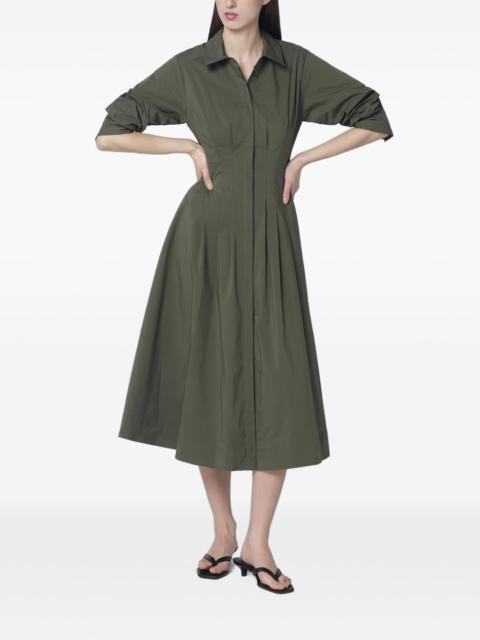 Jazz button-closure midi shirt dress