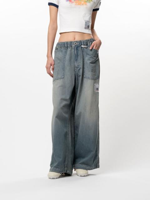 Light Denim Wide Pants