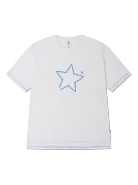 Converse Blue Star 'White' T-shirt 10025871-A01