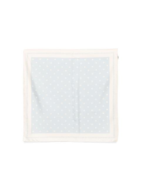 polka-dot silk scarf