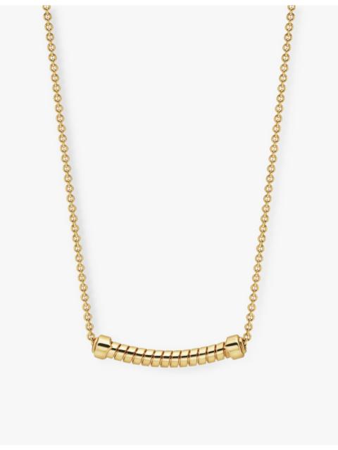 Bvlgari Tubogas 18ct yellow-gold pendant necklace
