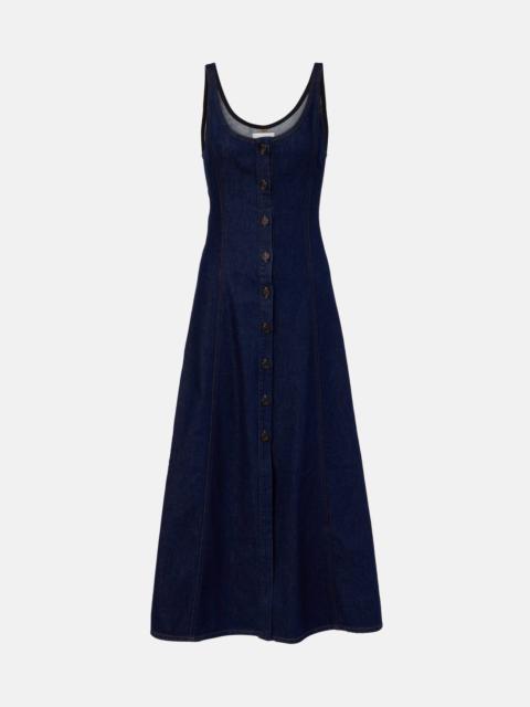 x Argent Farrow denim midi dress