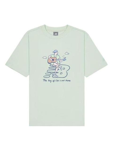 New Balance x PK Guitar Graphic T-Shirt 'Light Blue' NEE26021-MT