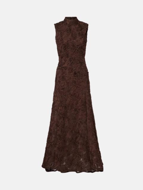 Crêpe maxi dress
