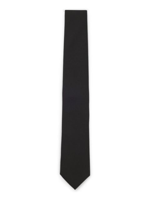 STRUCTURED TIE IN COTTON AND SILK
