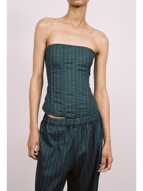 LIBRA CORSET - PINSTRIPE WOOL