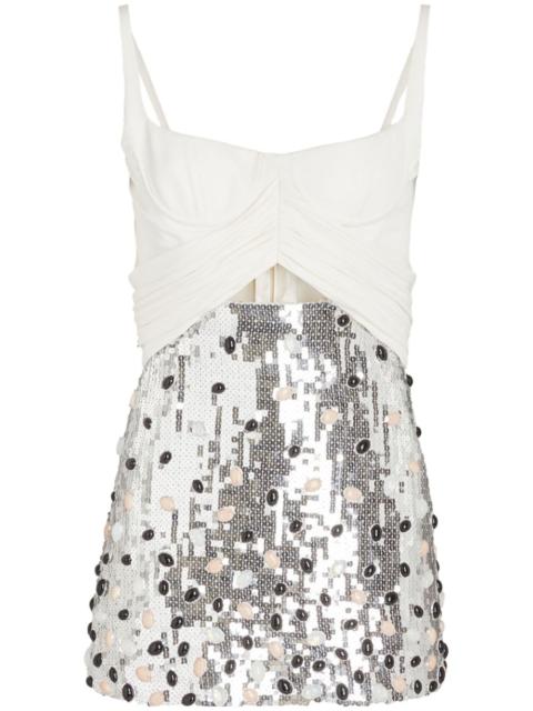 sequin embellishment short dress
