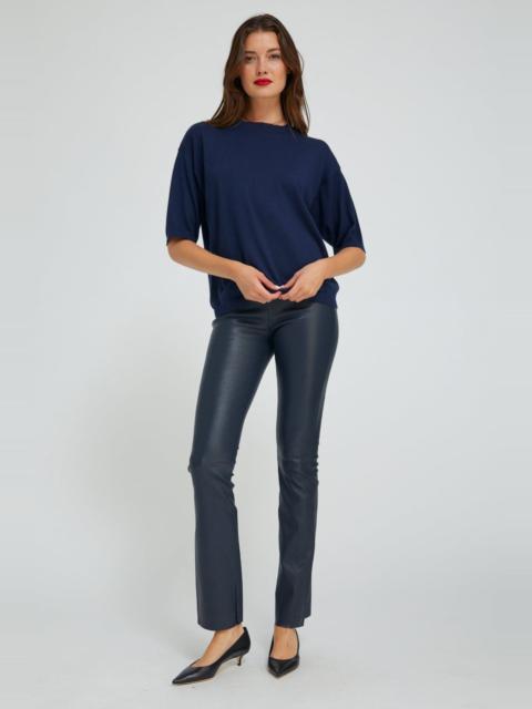 MIDNIGHT LEATHER MICRO FLARE