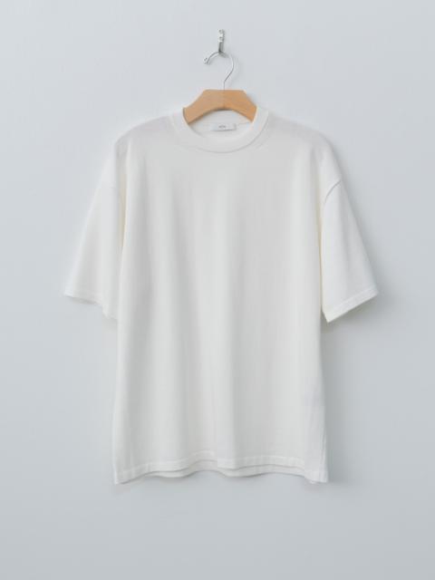 Fresca Knit Half Sleeve Crewneck Sweater - White