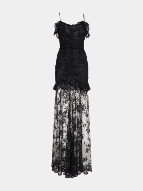 LACE DRESS WITH SPLIT