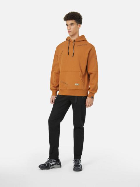 Allover Logo Embroidery Relax Fit Hoddie