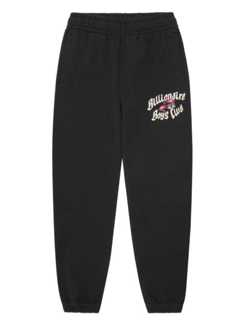 embroidered-motif track pants