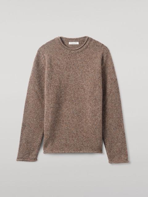 Brushed Cashmere Silk Brown Jumper