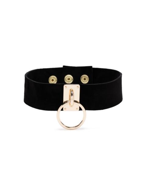 Jacob suede choker necklace