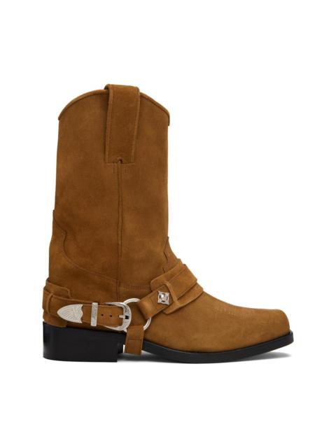SSENSE Exclusive Brown Suede Boots