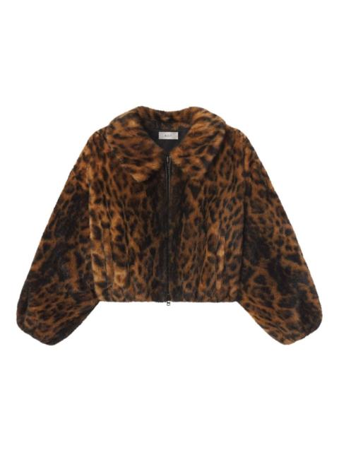 Esme animal-print cropped jacket