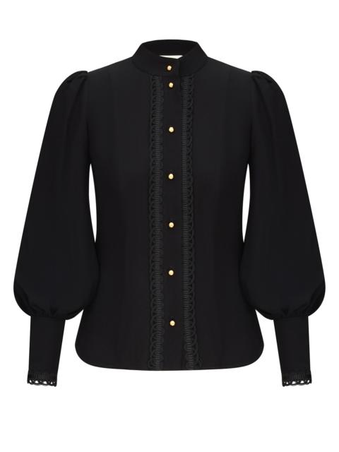 TRIM UTILITY BLOUSE