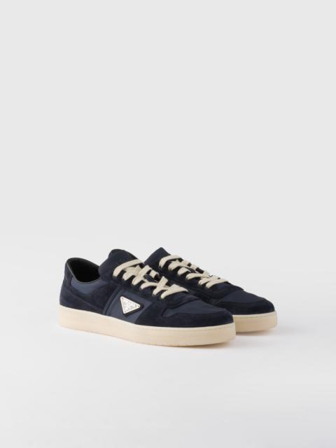 Downtown Re-Nylon and suede sneakers