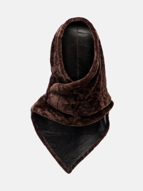 Shearling scarf