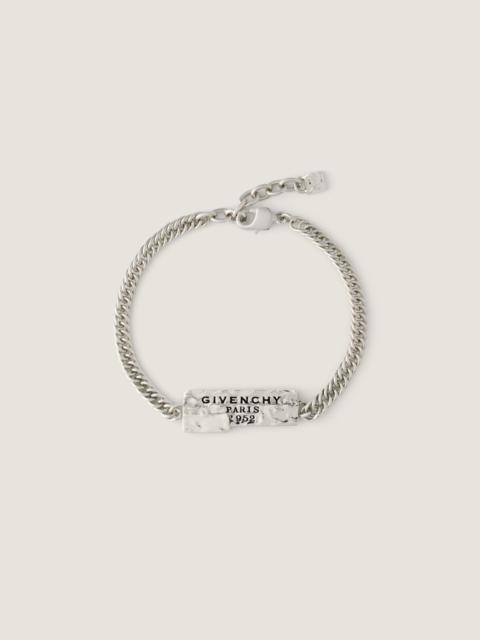 GIVENCHY TAPE BRACELET IN METAL AND ENAMEL