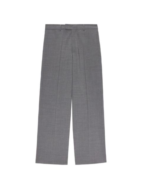 pleated wide-leg trousers