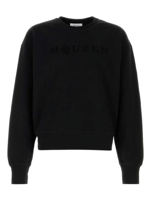 logo-embroidered cotton sweatshirt
