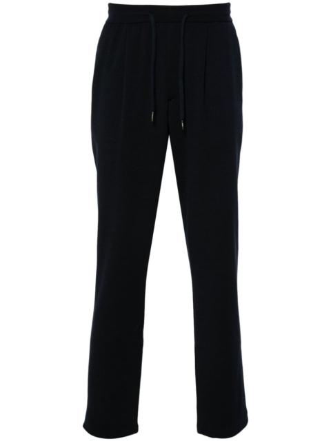 drawstring virgin wool trousers