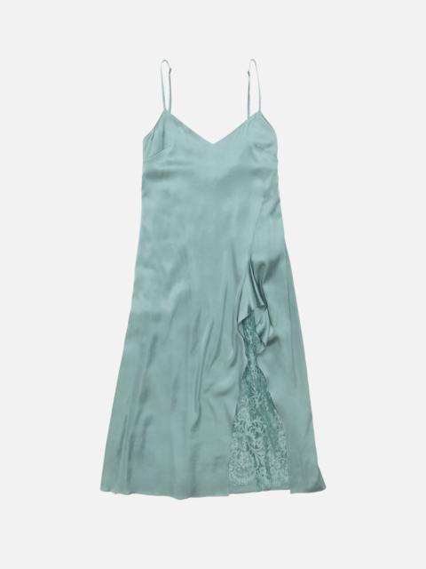 Satin dress - Sage green