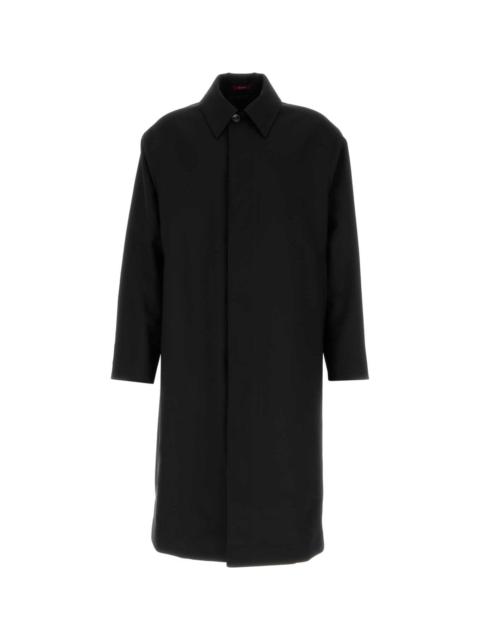 Black Wool Overcoat