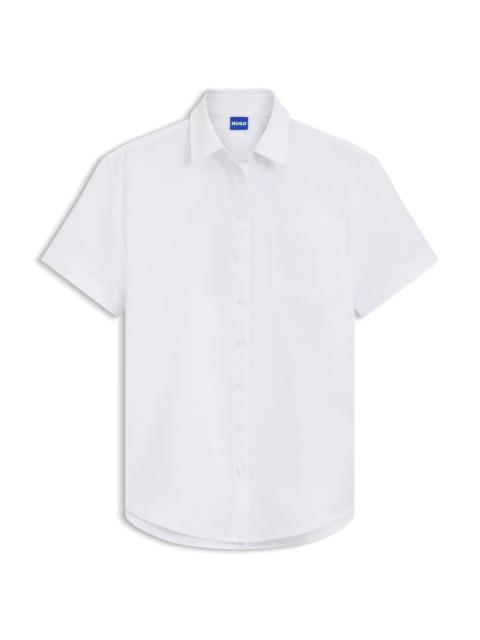 RELAXED-FIT BLOUSE IN OXFORD COTTON