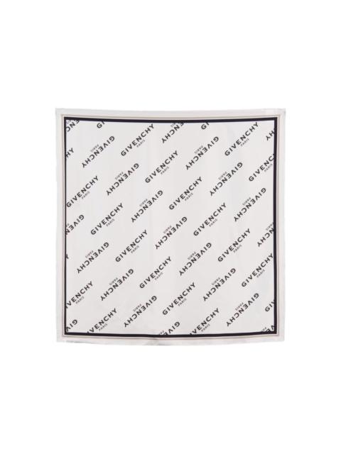 Shadow logo-printed scarf