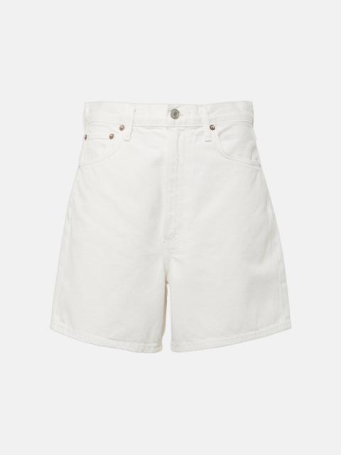 Stella high-rise denim shorts
